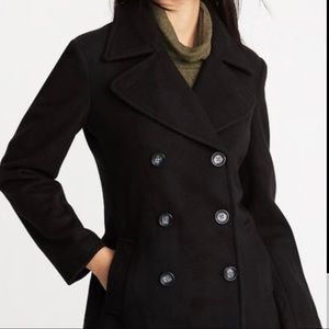 Old Navy women’s black winter pea coat size small